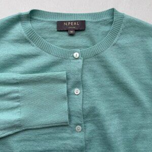 N. Peal London Cashmere Cardigan Cropped Size Medium